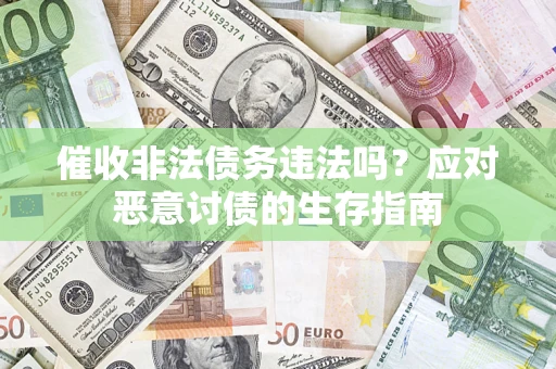 济南催收非法债务违法吗？应对恶意讨债的生存指南