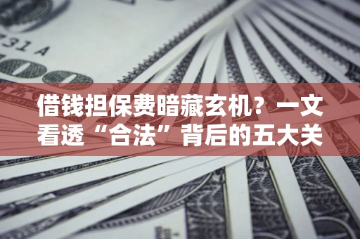 济南借钱担保费暗藏玄机？一文看透“合法”背后的五大关键陷阱