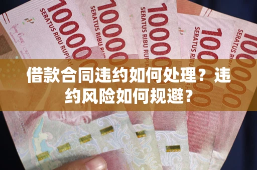 济南借款合同违约如何处理？违约风险如何规避？