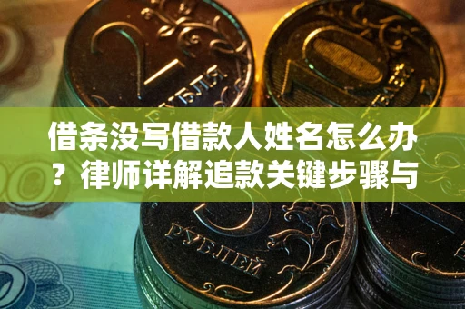 济南借条没写借款人姓名怎么办？律师详解追款关键步骤与证据链构建