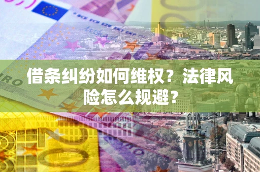 济南借条纠纷如何维权？法律风险怎么规避？